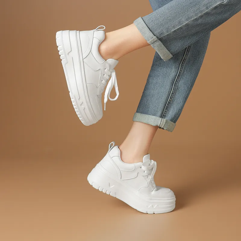 Rosa Bianca Breathable Lightweight Height Increasing Warm Low-Top Casual Shoes Women's-5