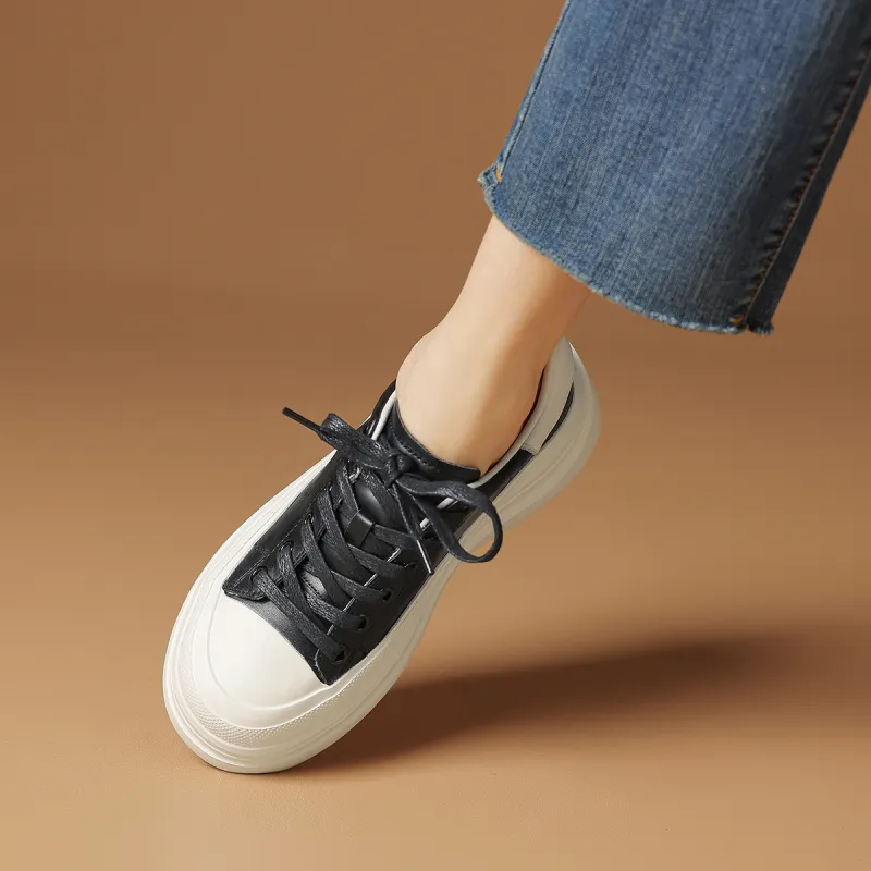 Rosa Bianca Warm Lightweight Breathable Height Increasing Low-Top Casual Shoes Women's-4