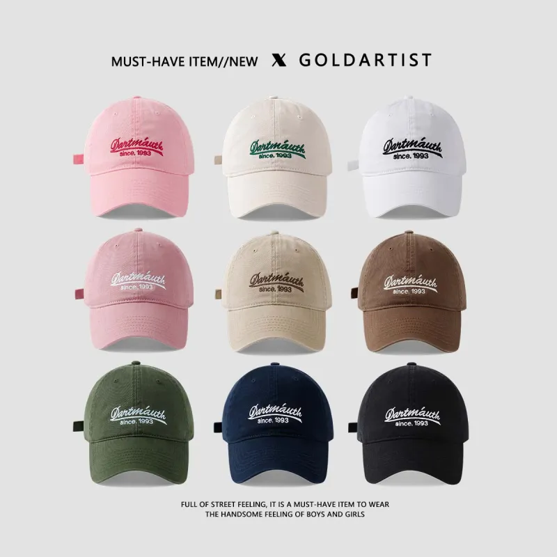 Gold Artist Cotton Baseball Caps Unisex-1