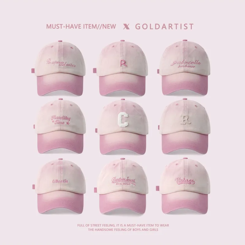 Gold Artist Cotton Baseball Caps Unisex-2