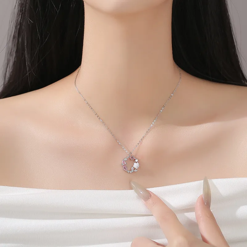 DAWO 999 Fine Silver Necklaces Women's-3