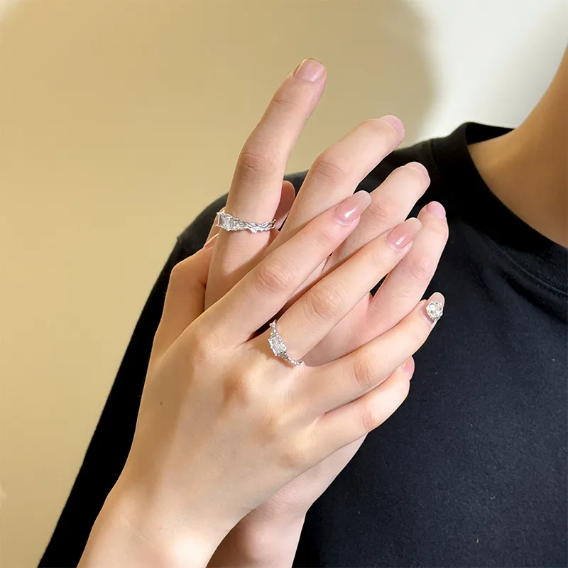 DAWO 925 Sterling Silver Rings Women's-3