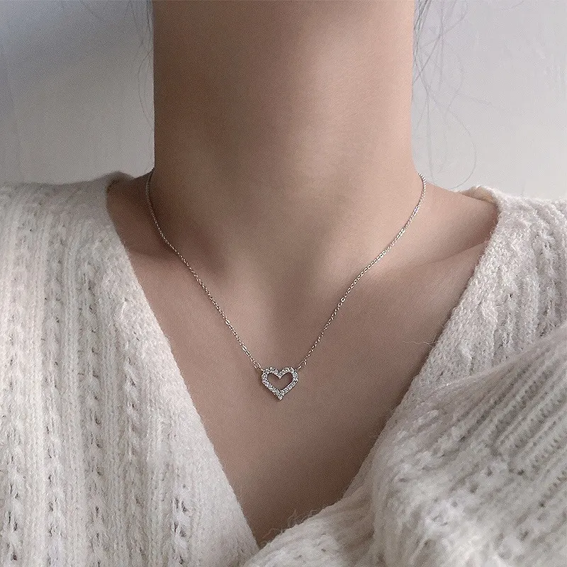 DAWO 925 Sterling Silver Necklaces Women's-2