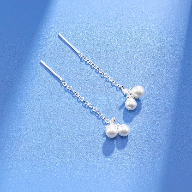 DAWO 999 Fine Silver Drop Earrings Women's-1