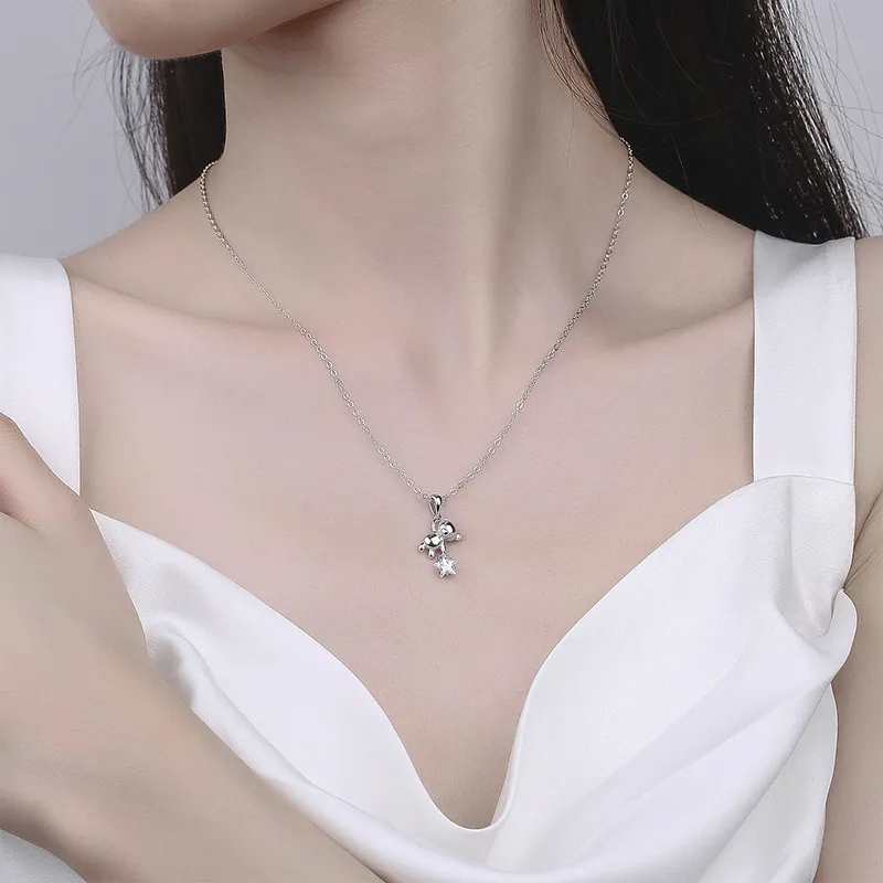 DAWO 999 Fine Silver Necklaces Women's-4