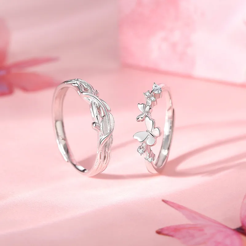DAWO 925 Sterling Silver Rings Unisex-4