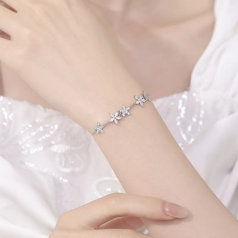 DAWO S925 Silver Bracelets Women's-3