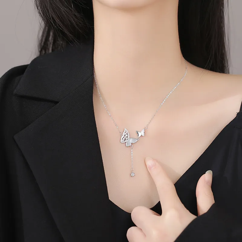 DAWO 999 Fine Silver Necklaces Women's-4