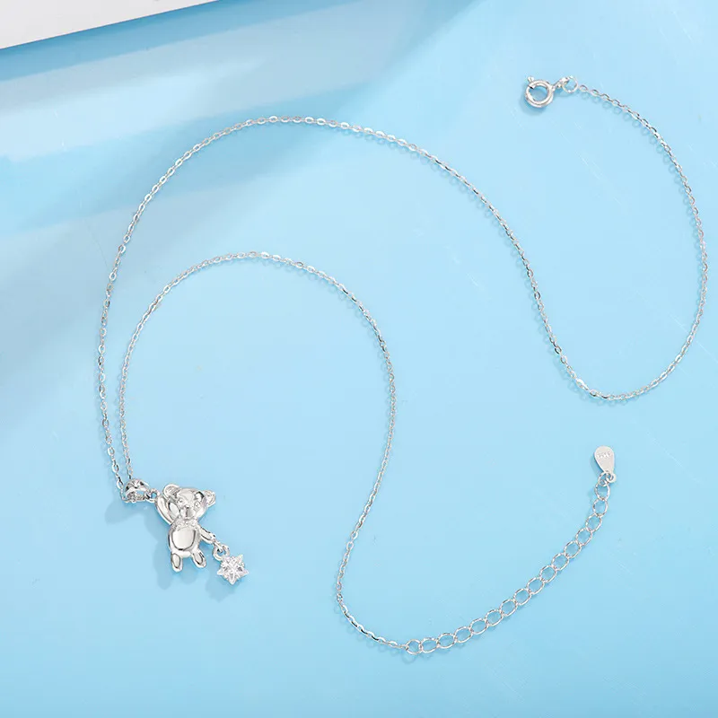 DAWO 999 Fine Silver Necklaces Women's-3