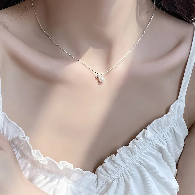 DAWO 925 Sterling Silver Necklaces Women's-3