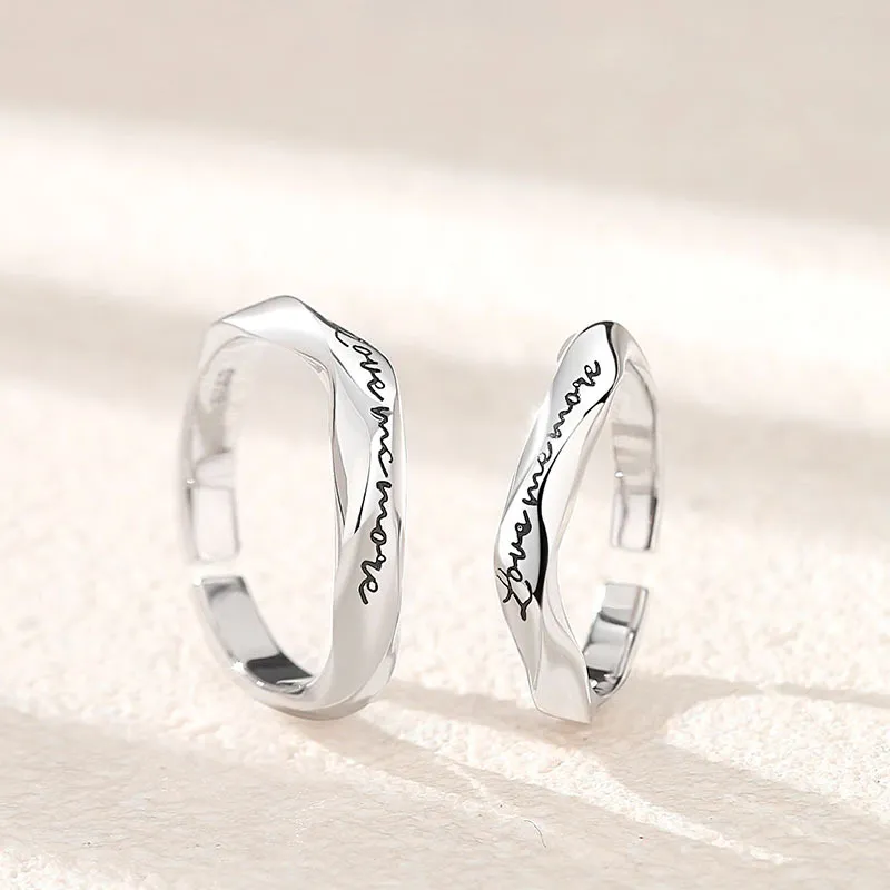 DAWO 925 Sterling Silver Rings Unisex-4