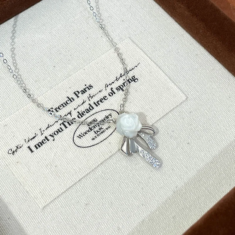 DAWO 925 Sterling Silver Necklaces Women's-2