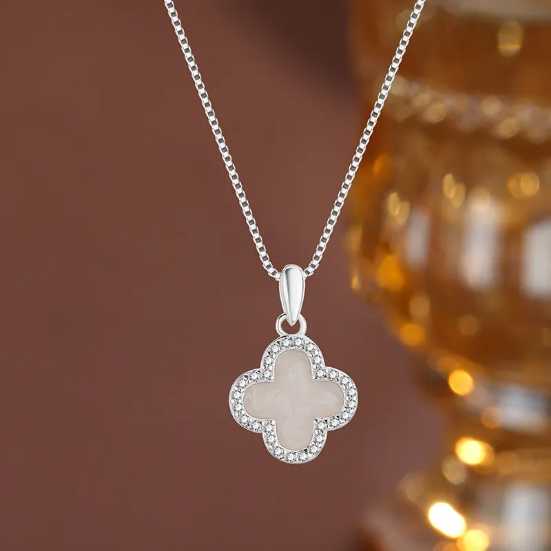 DAWO S999 Fine Silver Necklaces Women's-3