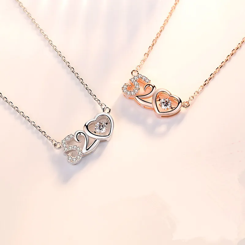 DAWO 925 Sterling Silver Necklaces Women's-2