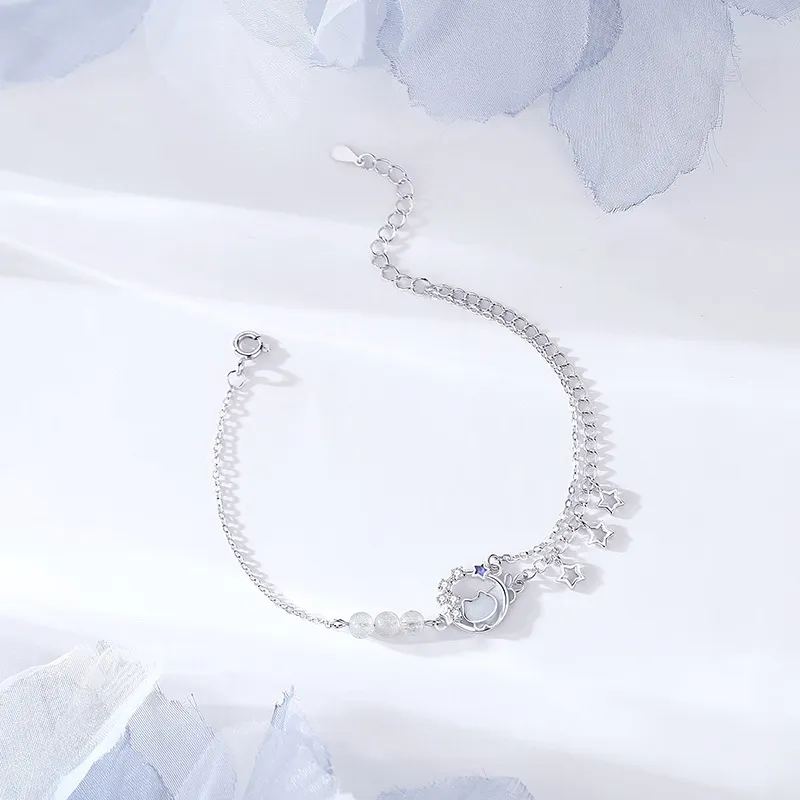 DAWO 925 Sterling Silver Bracelets Women's-2