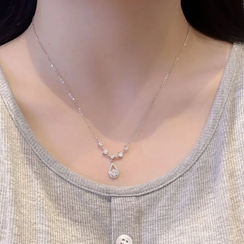 DAWO 925 Sterling Silver Necklaces Women's-2