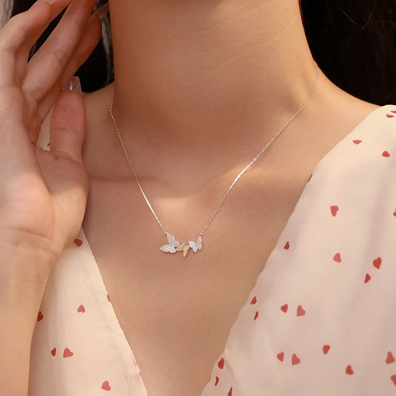 DAWO S999 Fine Silver Necklaces Women's-3