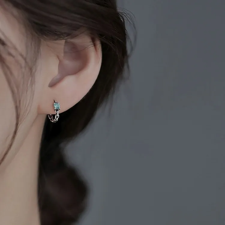 DAWO 925 Sterling Silver Earrings Women's-3