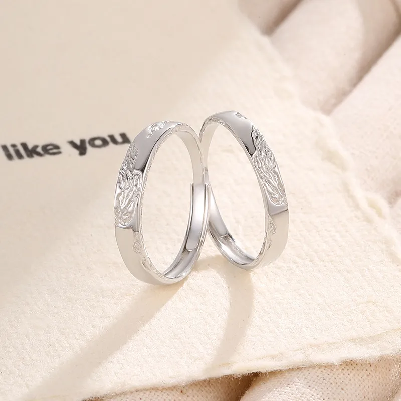 DAWO S 999 Fine Silver Rings Unisex-3