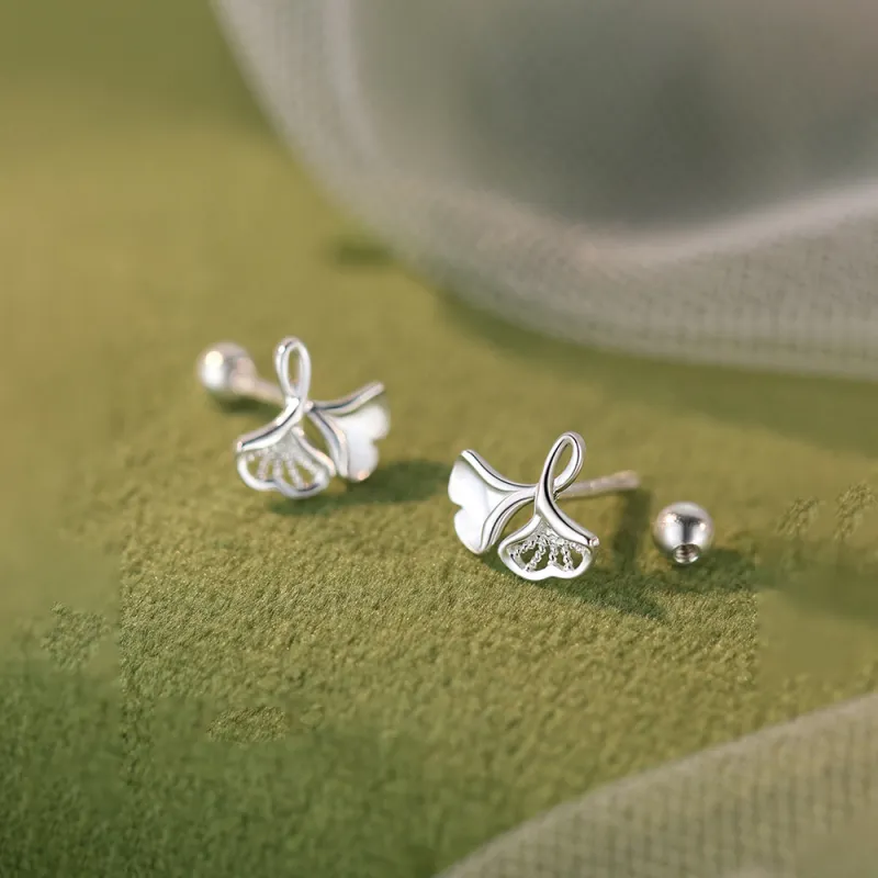 DAWO 999 Fine Silver Stud Earrings Women's-4