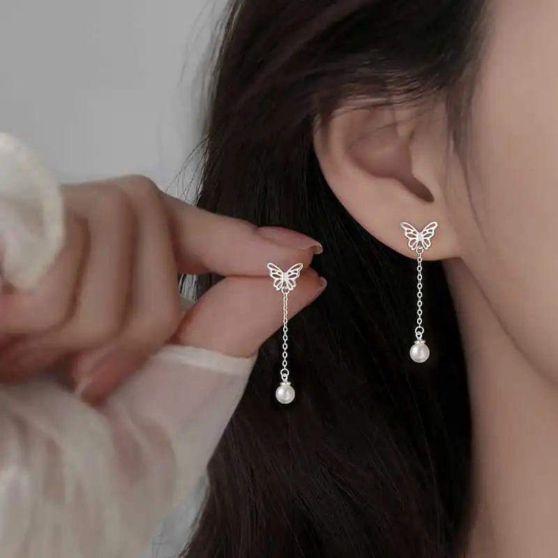 DAWO 999 Fine Silver Earring Studs Women's-2