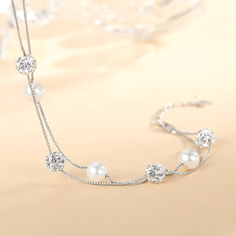 DAWO 925 Sterling Silver Bracelets Women's-3