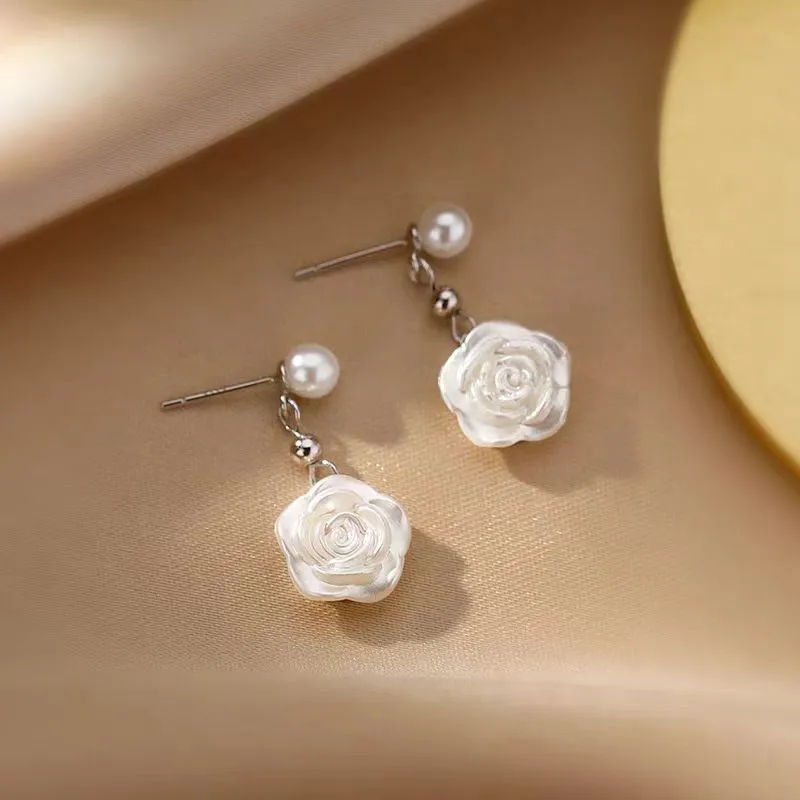 DAWO 925 Sterling Silver Stud Earrings Women's-2