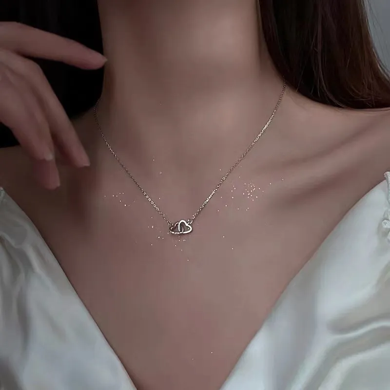 DAWO S925 Silver Necklaces Women's-2