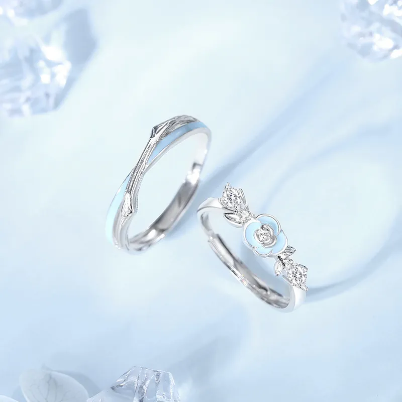 DAWO 925 Sterling Silver Rings Women's-3