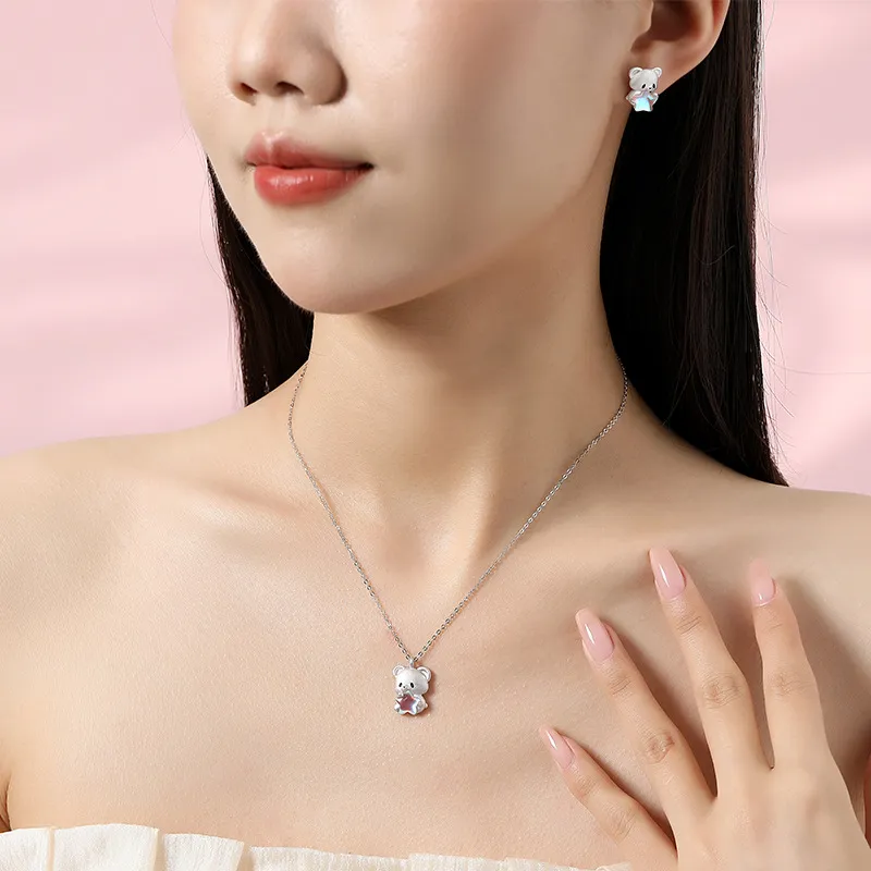 DAWO 925 Sterling Silver Necklaces Women's-2
