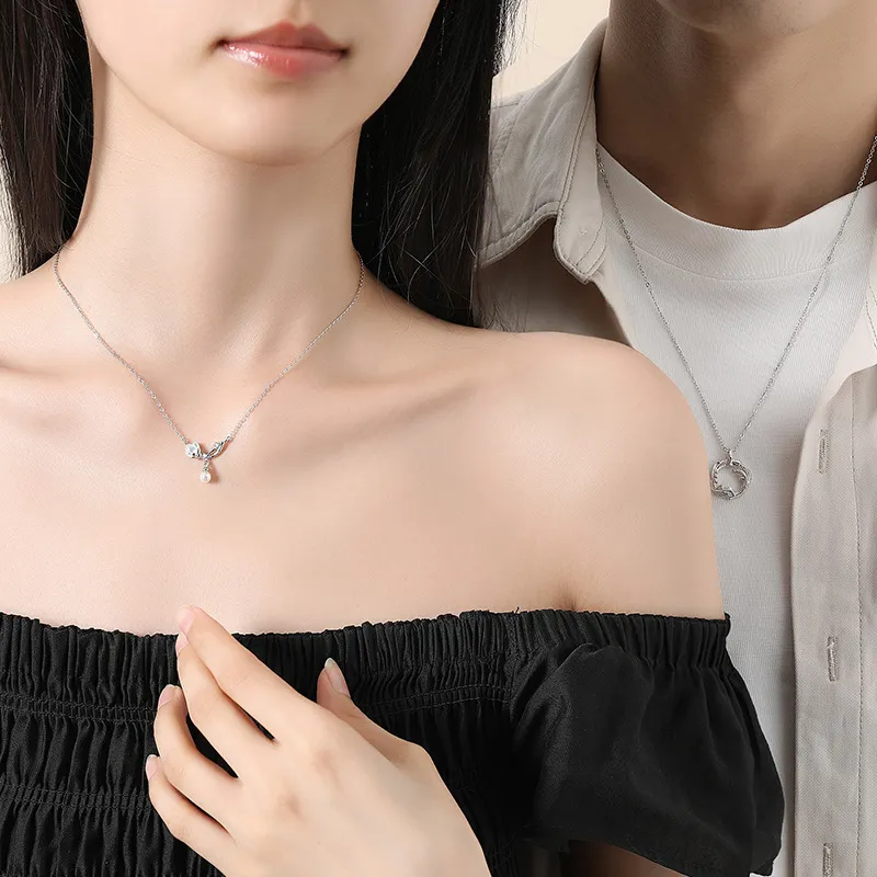 DAWO 925 Sterling Silver Necklaces Unisex-5