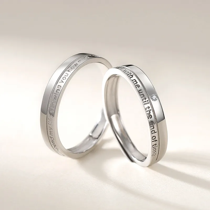 DAWO 925 Sterling Silver Rings Unisex-4
