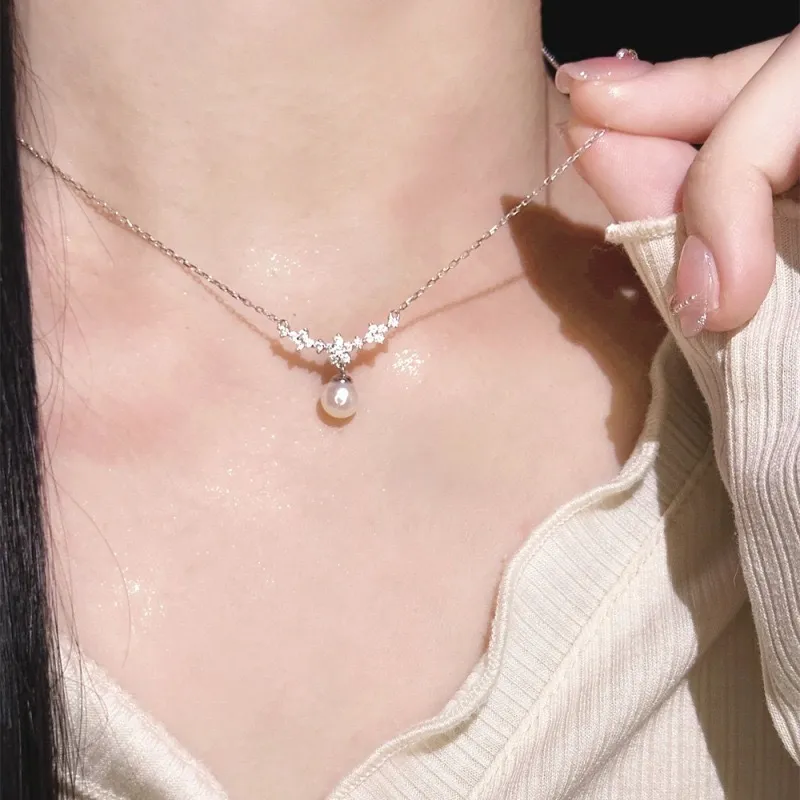 DAWO 925 Sterling Silver Necklaces Women's-2