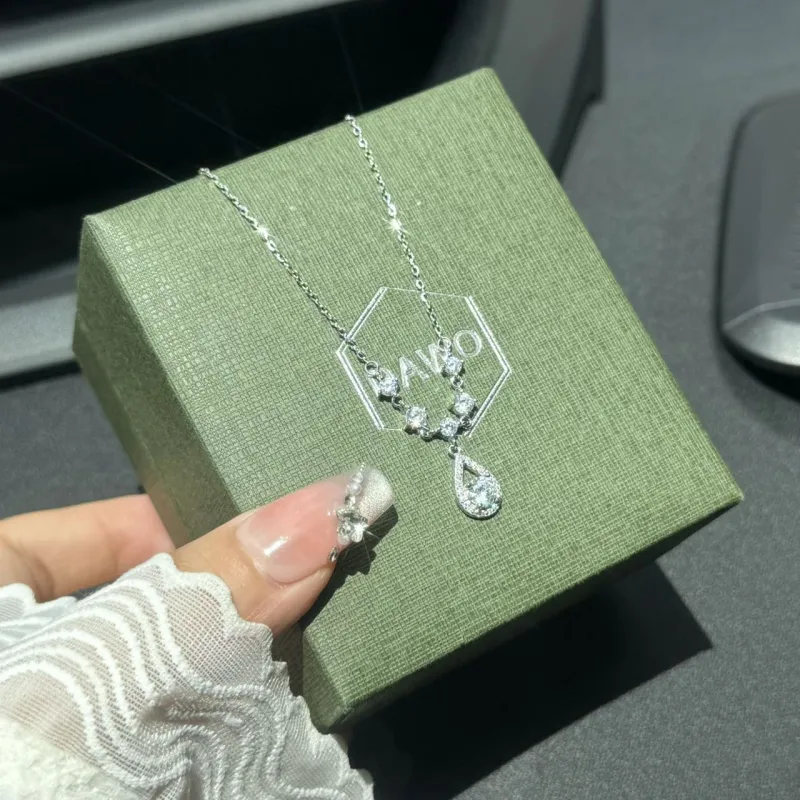 DAWO 925 Sterling Silver Necklaces Women's-3