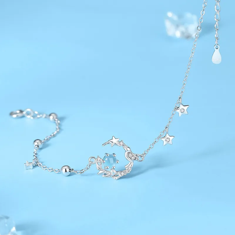 DAWO 925 Sterling Silver Bracelets Women's-2
