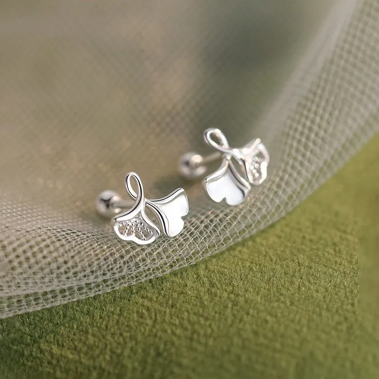 DAWO 999 Fine Silver Stud Earrings Women's-3