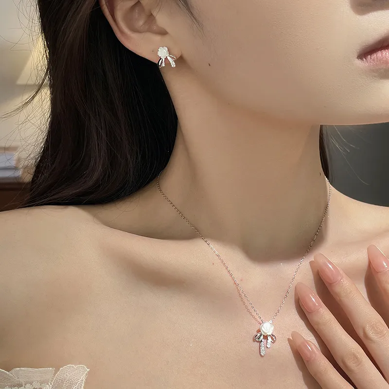 DAWO 925 Sterling Silver Necklaces Women's-3