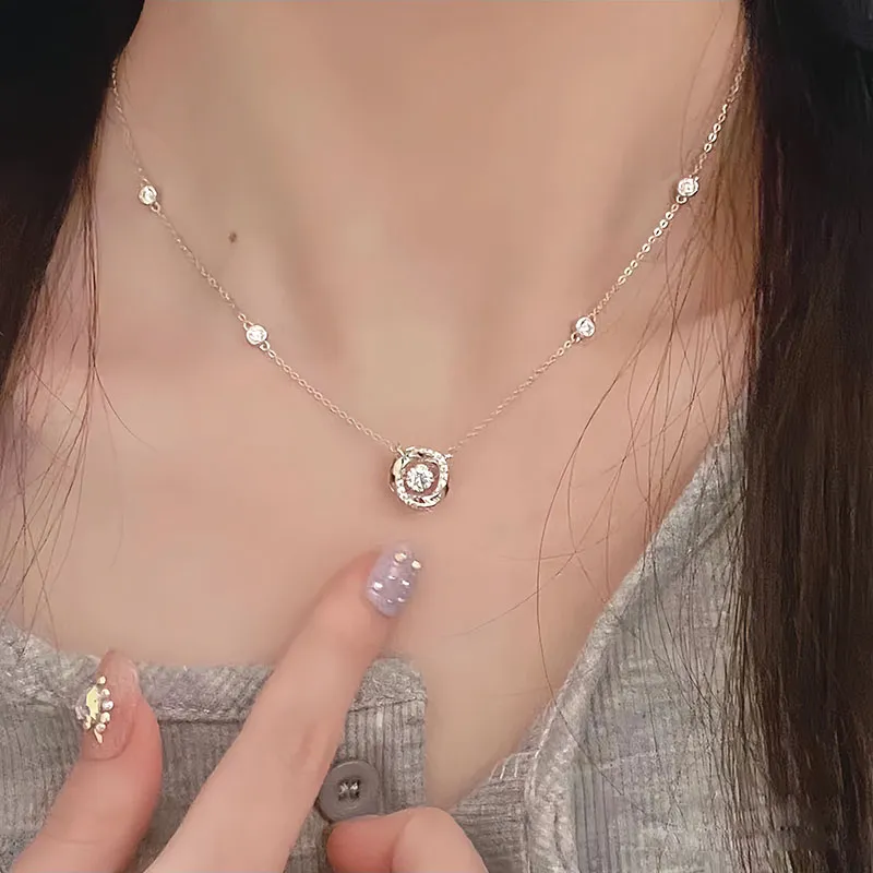 DAWO S999 Fine Silver Necklaces Women's-3