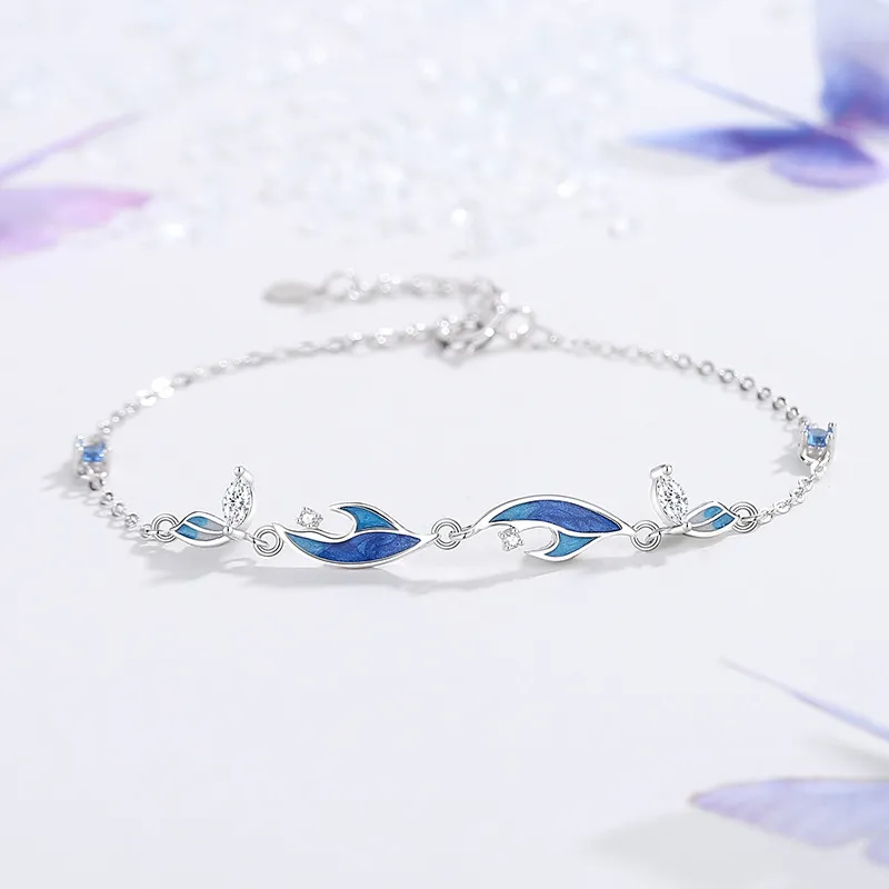DAWO 925 Sterling Silver Bracelets Women's-1