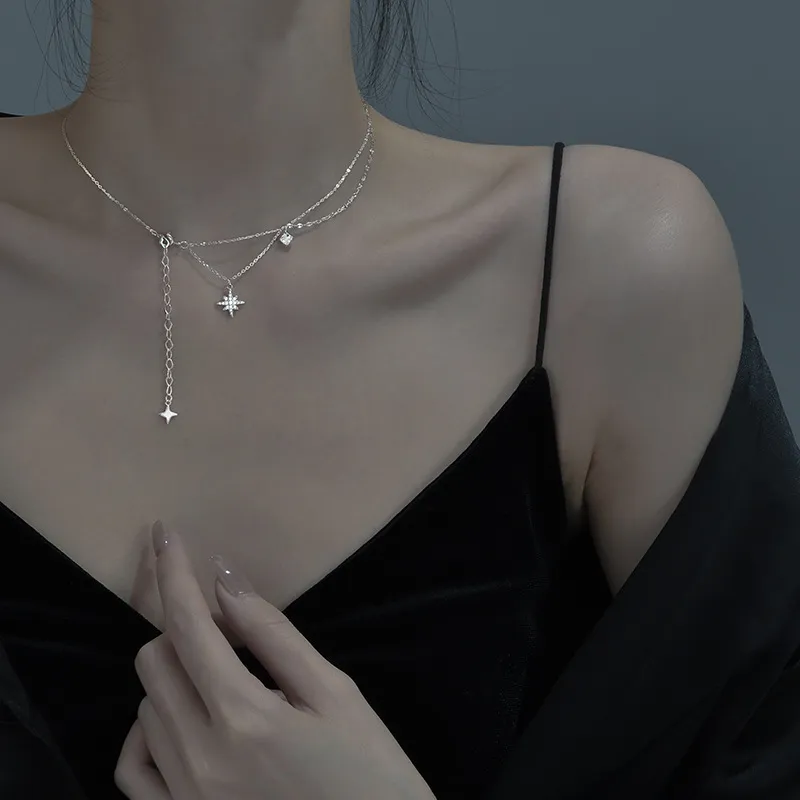DAWO 925 Sterling Silver Necklaces Women's-1