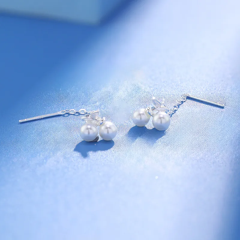 DAWO 999 Fine Silver Drop Earrings Women's-4