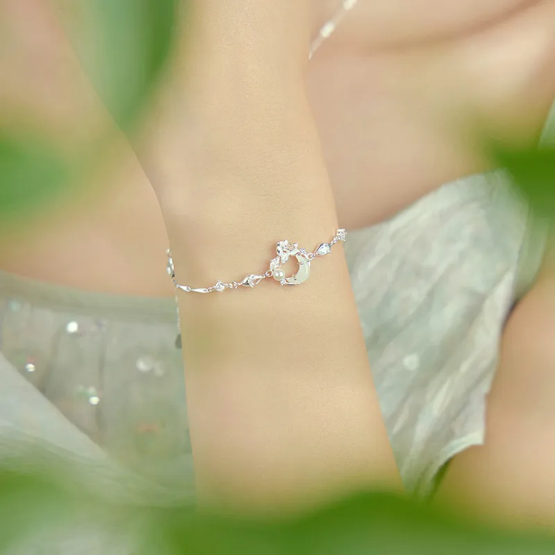 DAWO 925 Sterling Silver Bracelets Women's-2