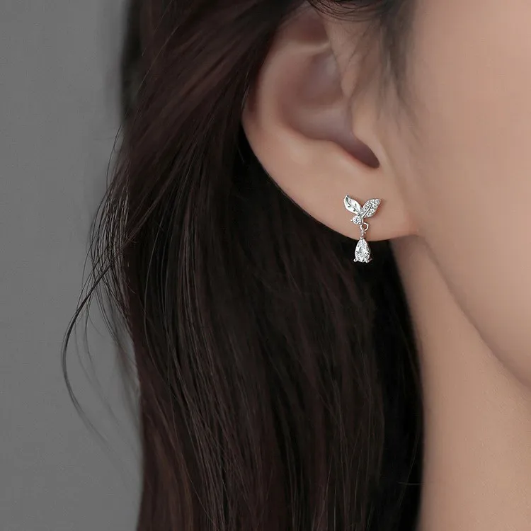 DAWO 999 Fine Silver Stud Earrings Women's-1