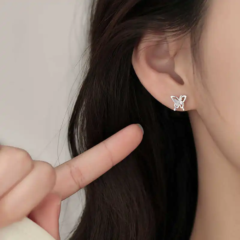 DAWO 999 Fine Silver Stud Earrings Women's-4