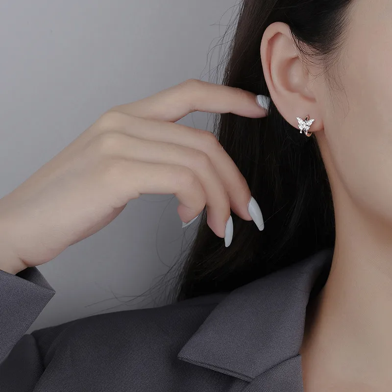 DAWO S 999 Fine Silver Stud Earrings Women's-3