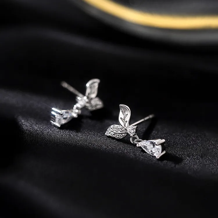 DAWO 999 Fine Silver Stud Earrings Women's-5