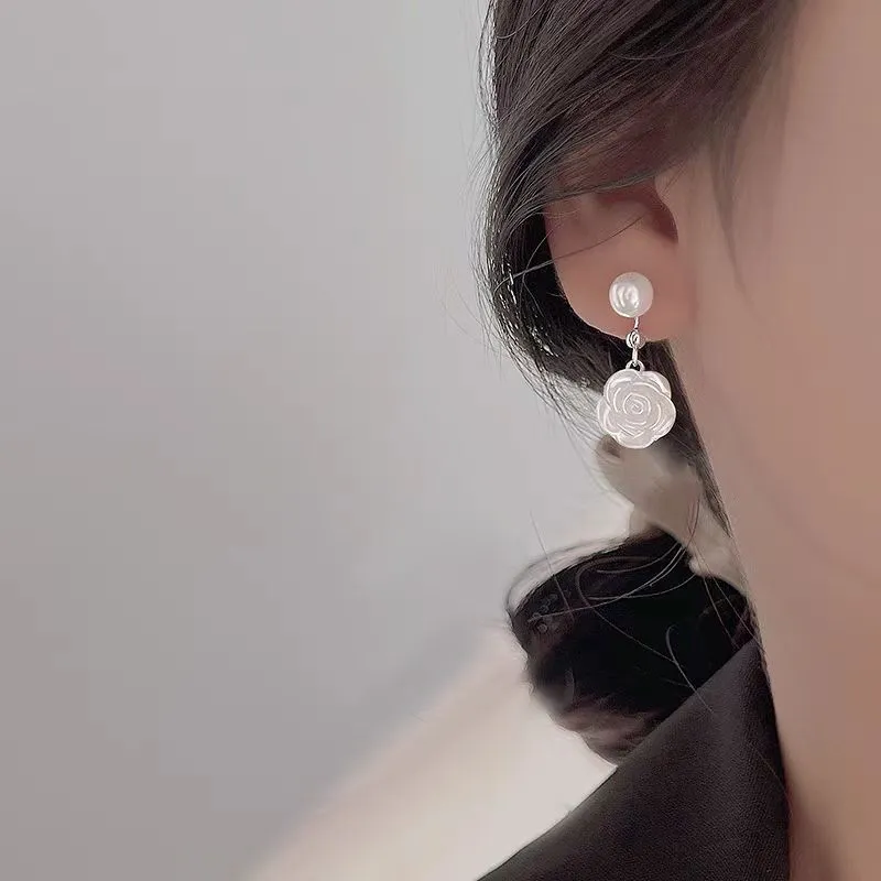 DAWO 925 Sterling Silver Stud Earrings Women's-1