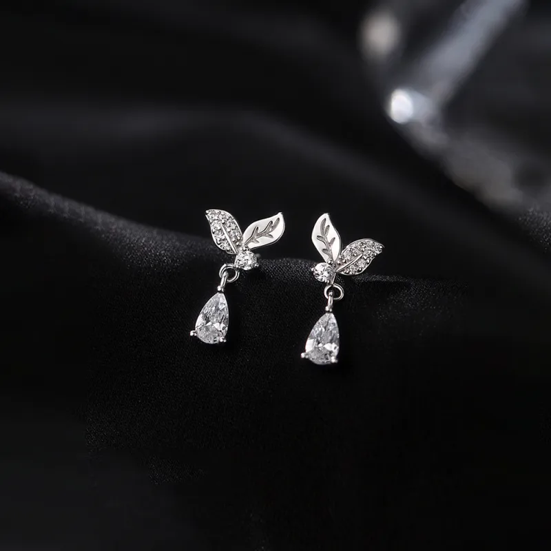 DAWO 999 Fine Silver Stud Earrings Women's-2