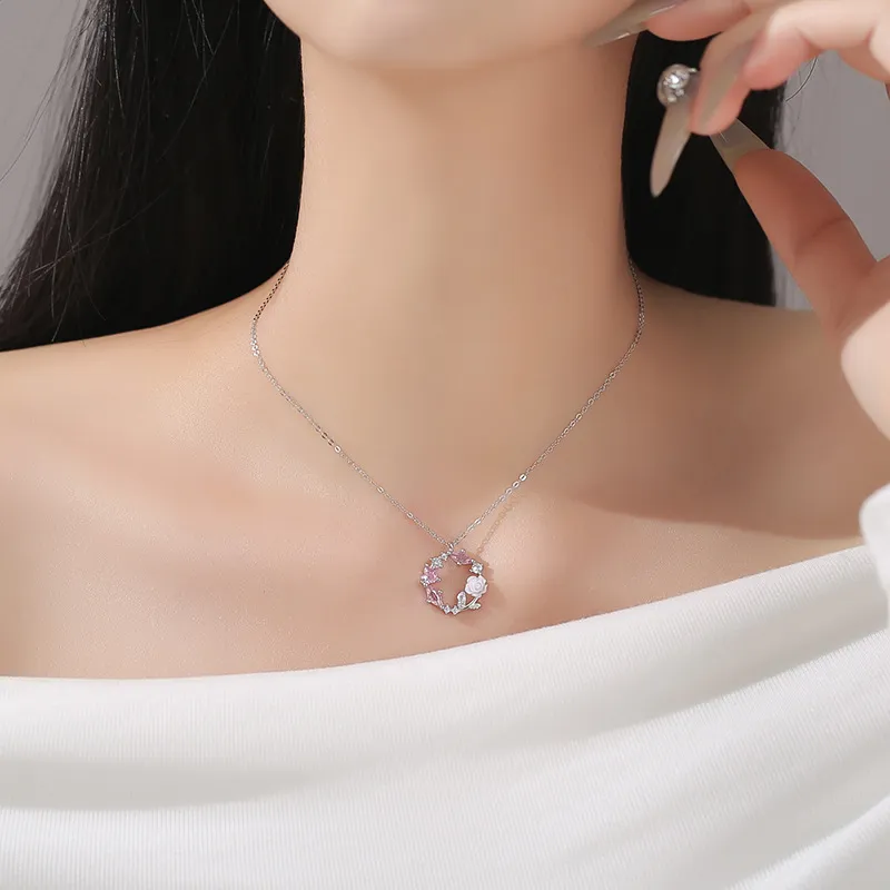 DAWO 999 Fine Silver Necklaces Women's-4