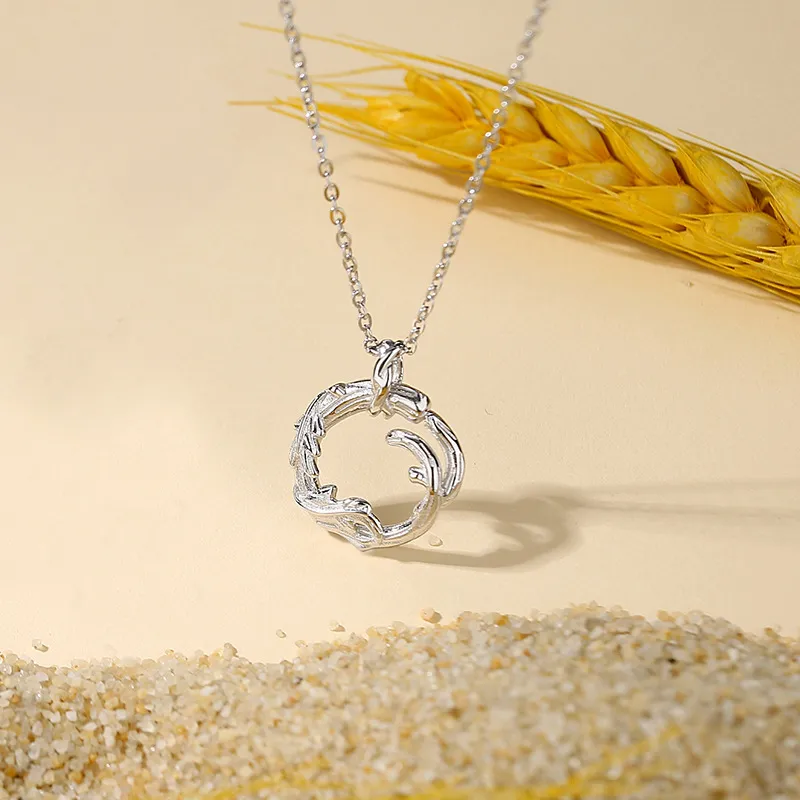 DAWO 925 Sterling Silver Necklaces Unisex-3